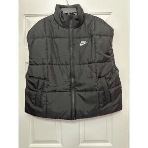 Nike Sportswear Womens Size S Puffer Therma-FIT Loose Vest Black FB7679-010